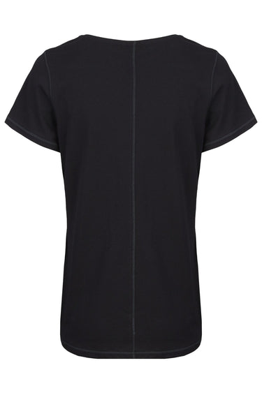 salzhaut - DEERN Damen normale Passform - Rundhals - T-Shirt 14 - #farbe_black