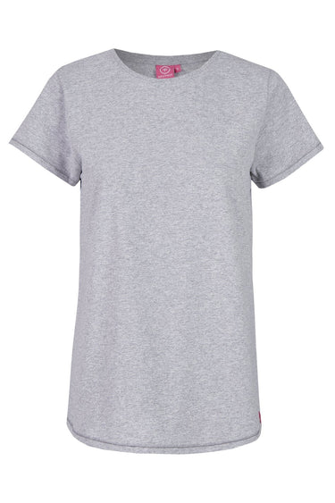 salzhaut - DEERN Damen normale Passform - Rundhals - T-Shirt 10 - #farbe_grey-melange