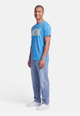 salzhaut - Herren Shirt Diek - Moin Stripes normale Passform - adenauer & co - Anker - Basic - 61 - #farbe_Ocean Blue-Yellow
