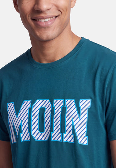 salzhaut - Diek - Moin Stripes Herren Shirt normale Passform - adenauer & co - Anker - Basic - 38 - #farbe_Dragonfly-Ocean Blue