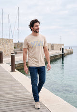 salzhaut - Herren Shirt Diek - Moin Stripes normale Passform - adenauer & co - Anker - Basic - 41 - #farbe_Oat-Yellow