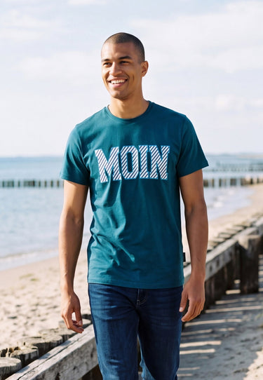 salzhaut - Diek - Moin Stripes Herren Shirt normale Passform - adenauer & co - Anker - Basic - 33 - #farbe_Dragonfly-Ocean Blue