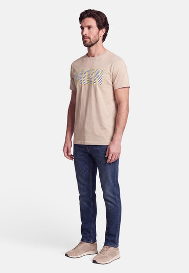 salzhaut - Diek - Moin Stripes Herren Shirt normale Passform - adenauer & co - Anker - Basic - 53 - #farbe_Oat-Yellow