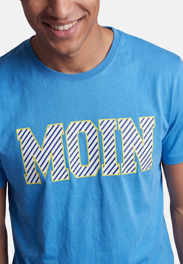 salzhaut - Diek - Moin Stripes Herren Shirt normale Passform - adenauer & co - Anker - Basic - 62 - #farbe_Ocean Blue-Yellow