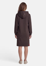 salzhaut - DISCHDÄK Damen Knielanges Kleid (Midi) Leicht tailliert - adenauer & co - Anker - Basic - 12 - #farbe_Chocolate