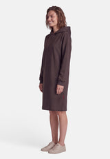salzhaut - DISCHDÄK Damen Knielanges Kleid (Midi) Leicht tailliert - adenauer & co - Anker - Basic - 13 - #farbe_Chocolate