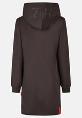 salzhaut - DISCHDÄK Damen Knielanges Kleid (Midi) Leicht tailliert - adenauer & co - Anker - Basic - 16 - #farbe_Chocolate