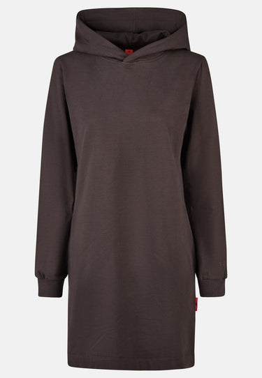 salzhaut - DISCHDÄK Damen Knielanges Kleid (Midi) Leicht tailliert - adenauer & co - Anker - Basic - 10 - #farbe_Chocolate
