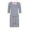 Salzhaut - DODO Damen normale Passform - Damen - Gürtel - Kleid - 1 - #farbe_navy-white