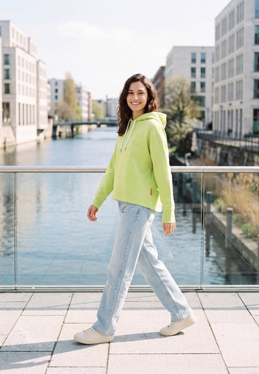 salzhaut - DRAAT Damen Hoodie Oversized - adenauer & co - Anker - Basic - 1 - #farbe_Lime