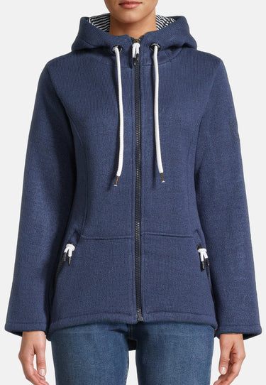 salzhaut - EMILIA Damen Tailliert - Hamburg - Kapuze - kuschelig - 8 - #farbe_cobalt-blue