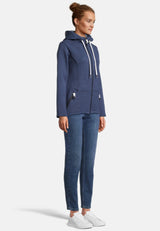 salzhaut - EMILIA Damen Fleecejacke Tailliert - adenauer & co - Anker - Basic - 6 - #farbe_Cobalt Blue