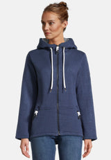 salzhaut - EMILIA Damen Fleecejacke Tailliert - adenauer & co - Anker - Basic - 3 - #farbe_Cobalt Blue