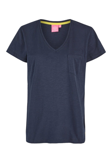 salzhaut - FEEKIKKI Damen normale Passform - Damen - T-Shirt 10 - #farbe_navy