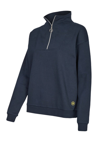 salzhaut - FINJA Damen normale Passform - Reißverschluss - Sweatshirt - Troyer - 8 - #farbe_navy