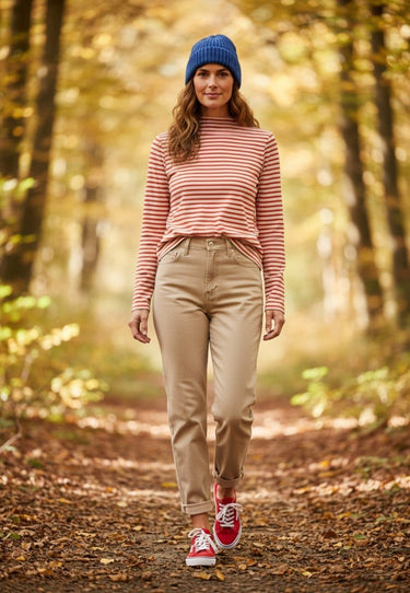 salzhaut - Finja.Turtleneck Damen Sweatshirt normale Passform - adenauer & co - Anker - Basic - 1 - farbe_Mandarin