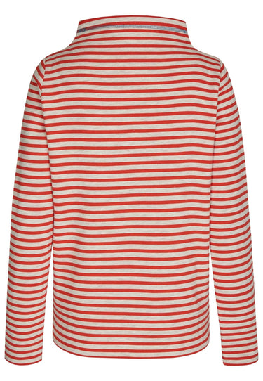 salzhaut - Finja.Turtleneck Damen Sweatshirt normale Passform - adenauer & co - Anker - Basic - 3 - farbe_Mandarin