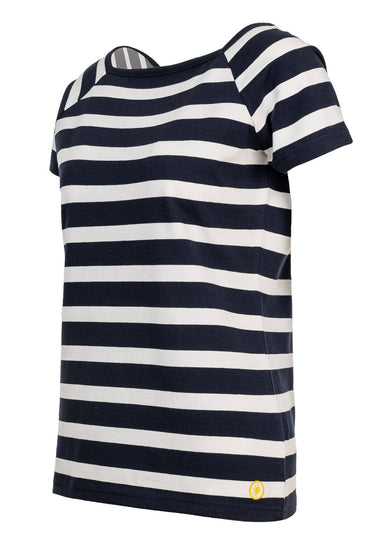 Salzhaut - FLORENTINE Damen Tailliert - Langarmshirt - ringel - Ringelkleid - 3 - #farbe_navy-white