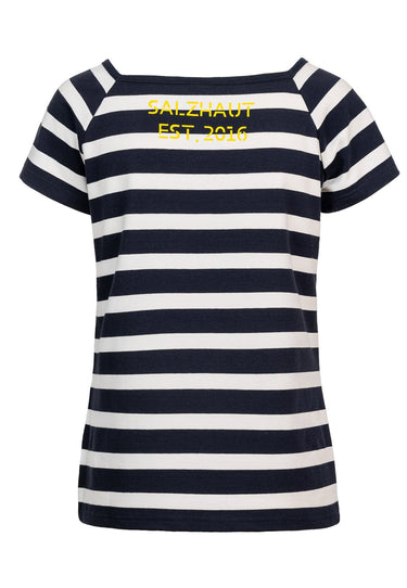 Salzhaut - FLORENTINE Damen Tailliert - Langarmshirt - ringel - Ringelkleid - 2 - #farbe_navy-white