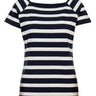 salzhaut - FLORENTINE Damen Tailliert - adenauer & co - Anker - Basic - 1 - farbe_Navy-White