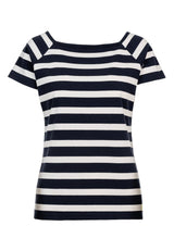 salzhaut - FLORENTINE Damen Tailliert - adenauer & co - Anker - Basic - 1 - farbe_Navy-White