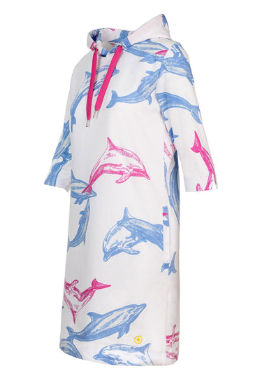 salzhaut - FRAKKA Damen normale Passform - Hoodie - Hoodiekleid - Kleid - 4 - #farbe_offwhite