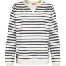 salzhaut - FRANCES Damen normale Passform - Rundhals - Sweatshirt 1 - #farbe_navy-offwhite