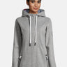 Salzhaut - FRÖKEN Damen Tailliert - Fleecehoodie - Kapuze - Reduziert - 6 - #farbe_grey-melange
