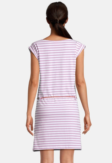 salzhaut - GALA Damen Tailliert - Kleid - Ringelkleid - Sommerkleid - 4 - #farbe_flieder