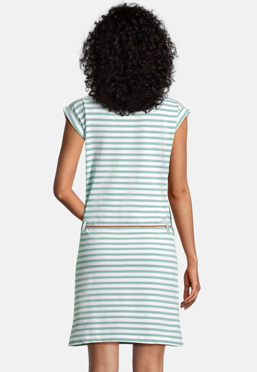 salzhaut - GALA Damen Tailliert - Kleid - Ringelkleid - Sommerkleid - 9 - #farbe_salbei