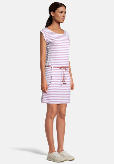 salzhaut - GALA Damen Tailliert - Kleid - Ringelkleid - Sommerkleid - 5 - #farbe_flieder