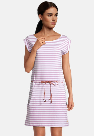 salzhaut - GALA Damen Tailliert - Kleid - Ringelkleid - Sommerkleid - 1 - #farbe_flieder