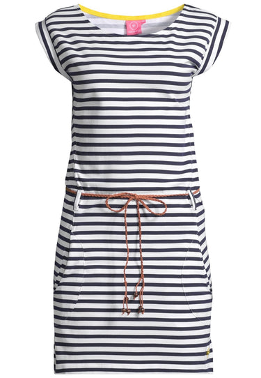 salzhaut - GALA Damen Tailliert - Kleid - Ringelkleid - Sommerkleid - 12 - #farbe_navy