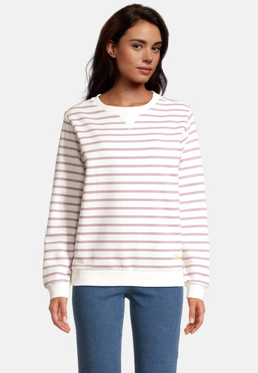 salzhaut - GESKE Damen Relaxed-Fit - ringel - Sweatshirt 1 - #farbe_flieder