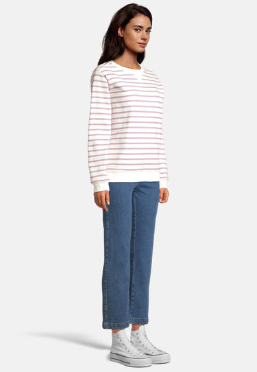 salzhaut - GESKE Damen Relaxed-Fit - ringel - Sweatshirt 5 - #farbe_flieder