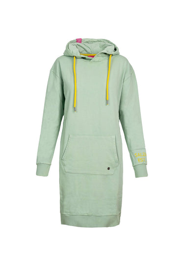 salzhaut - GEYKO Damen normale Passform - Hoodiekleid - Kleid - Sweat - 3 - #farbe_salbei