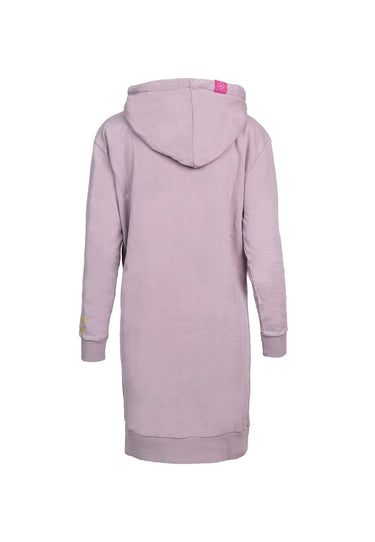 salzhaut - GEYKO Damen normale Passform - Hoodiekleid - Kleid - Sweat - 2 - #farbe_flieder