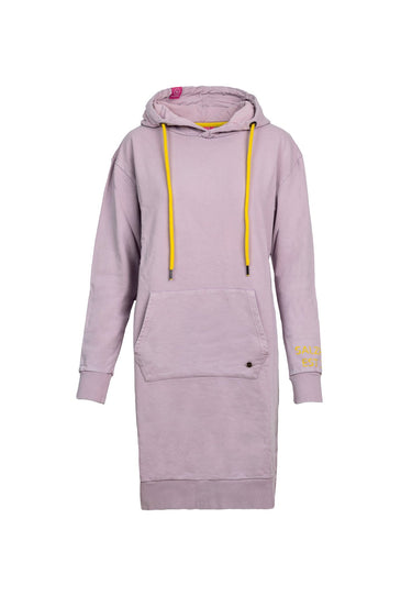 salzhaut - GEYKO Damen normale Passform - Hoodiekleid - Kleid - Sweat - 1 - #farbe_flieder