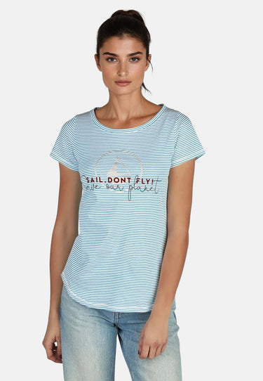 Salzhaut - Gudrun Ringel Damen normale Passform - Damen - Frontprint - ringel - 5 - #farbe_petrol