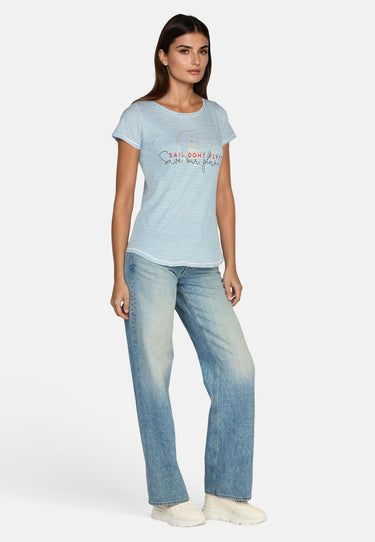 Salzhaut - Gudrun Ringel Damen normale Passform - Damen - Frontprint - ringel - 7 - #farbe_petrol