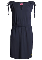 Salzhaut - GUFI Damen Tailliert - Basic Casual - Kleid - Reduziert - 12 - #farbe_navy