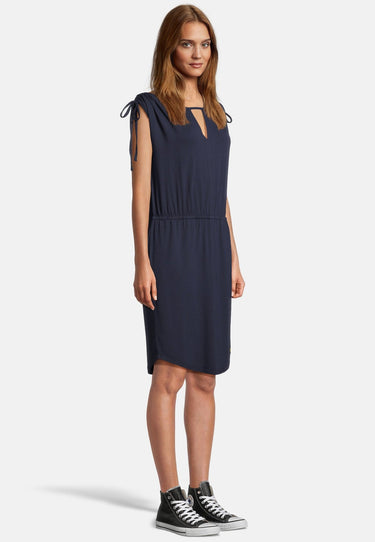 salzhaut - GUFI Damen Tailliert - Kleid - Sommerkleid 15 - #farbe_navy