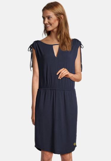 salzhaut - GUFI Damen Tailliert - Kleid - Sommerkleid 11 - #farbe_navy