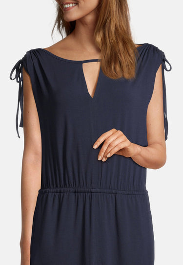 salzhaut - GUFI Damen Tailliert - Kleid - Sommerkleid 13 - #farbe_navy
