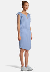 Salzhaut - GUFI Damen Tailliert - Basic Casual - Kleid - Reduziert - 10 - #farbe_ice-blue
