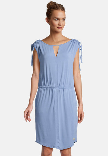 salzhaut - GUFI Damen Tailliert - Kleid - Sommerkleid 6 - #farbe_ice-blue