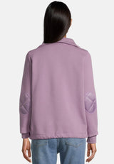 salzhaut - HAASKE Damen Sweatshirt Leicht tailliert - adenauer & co - Anker - Basic - 5 - #farbe_Purple