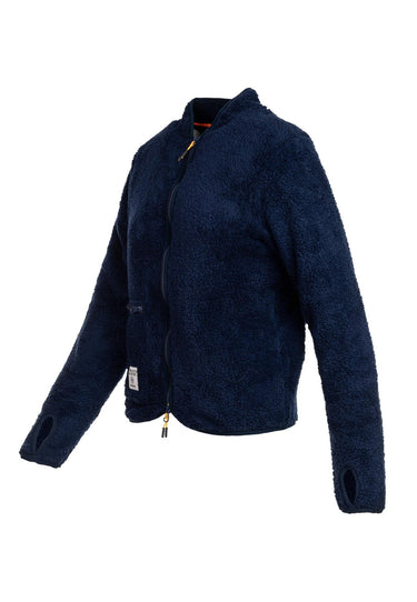 salzhaut - HADIYA Damen Tailliert - Damen - Sweatjacke - Teddy - 11 - #farbe_navy