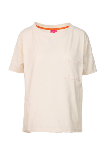 salzhaut - HALINA Damen Relaxed-Fit - Bauchtasche - Bio - T-Shirt - 2 - #farbe_beige
