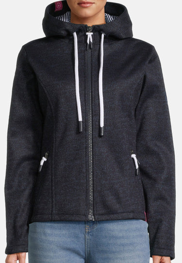 salzhaut - HARMKEA Damen Tailliert - Damen - Jacke - Strickfleecejacke - 3 - #farbe_navy